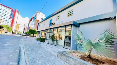 O edifício onde o hotel está situado