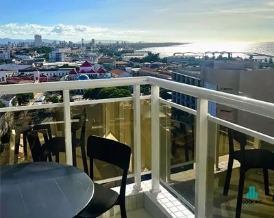 Uma varanda ou terraço em Aquarius Residence by Holiday Stays