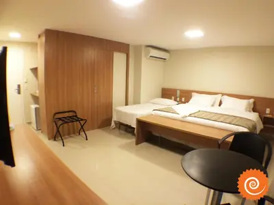 Uma cama ou camas num quarto em Sun Residence