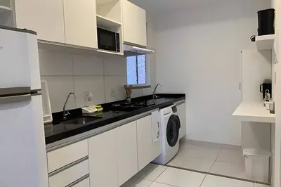 A cozinha ou kitchenette de Hosts BR - Apartamentos funcionais