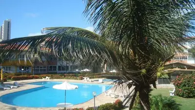 A piscina em ou perto de Apartamento 2 quartos a 230mts da Praia do Futuro com lazer completo 19