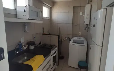 A cozinha ou kitchenette de Beach Village 707 Norte frente ao mar