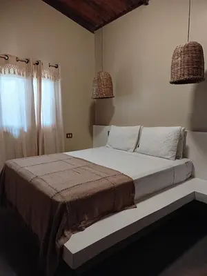 Uma cama ou camas num quarto em Casa Cariri- Preá