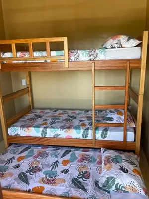 Uma cama ou camas num quarto em Casa Cariri- Preá