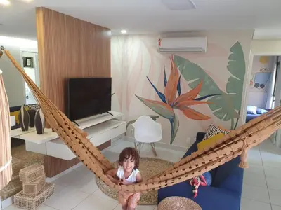 Uma televisão e/ou sistema de entretenimento em Vg Sun Cumbuco B2 105