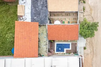 O edifício onde a casa de férias está situado