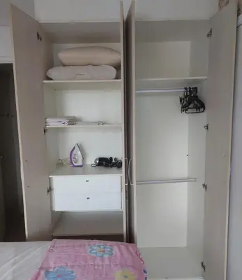 Uma cama ou camas num quarto em apartamento landscape beira-mar 1904D