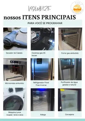 A planta de Apto Vista Mar alto padrão Paraíso das Dunas