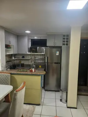 A cozinha ou kitchenette de Apartamento com toda mobília nova de frente para o mar praia de iracema