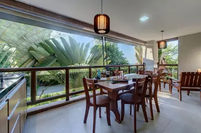 Um jardim no exterior de Wai Wai #202C - Apê em Cumbuco por Carpediem