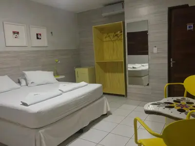 Uma cama ou camas num quarto em Beijo Mar Beach Club