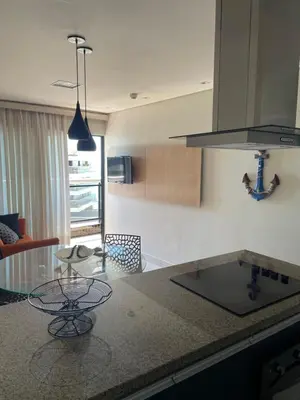 A cozinha ou kitchenette de Lindo apartamento na Beira Mar Edifício Landscape