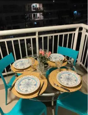 Uma varanda ou terraço em Apto Praia Porto das Dunas-Aquiraz