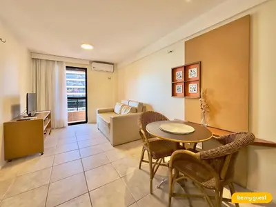 Uma área de estar em Hotel na Beira Mar de Fortaleza