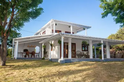 O edifício onde a casa de férias está situado