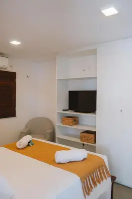 Uma cama ou camas num quarto em @Casa.Mauii - Ilha do Guajiru Luxurious House