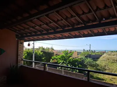 Uma varanda ou terraço em Flat Casa Taíba 2003