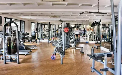 O centro de fitness e/ou as comodidades de fitness de 405 - Landscape Meireles - Perfeito p Turismo e Descanso