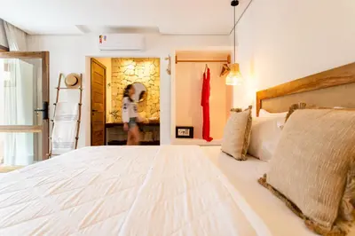 Uma cama ou camas num quarto em Villa Odara