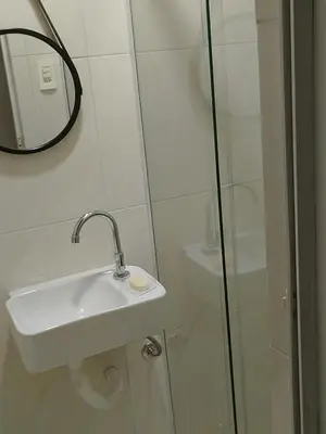 Uma casa de banho em Apartamento Bonavides