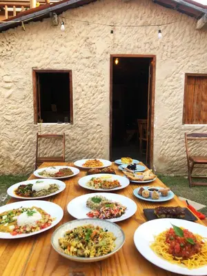Refeições no hostel ou nas proximidades
