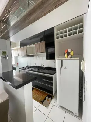 A cozinha ou kitchenette de Apartamento próximo ao aeroporto