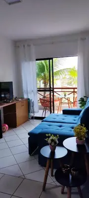 Uma área de estar em Apto Completo - Vila do Mar - Beach Park - PDD