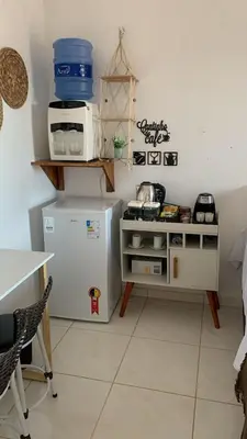 A cozinha ou kitchenette de Suite casal na praia do Preá