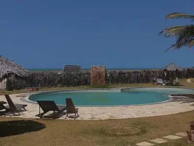 A piscina em ou perto de Vista do paraíso AP 09 Condomínio vilas na Praia Residente
