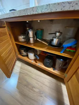 A cozinha ou kitchenette de Apartamento Charme Guará - Na Praça de Guaramiranga