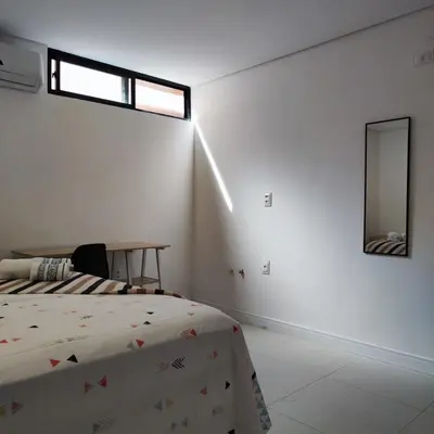 Uma cama ou camas num quarto em Casa Sagrada 282
