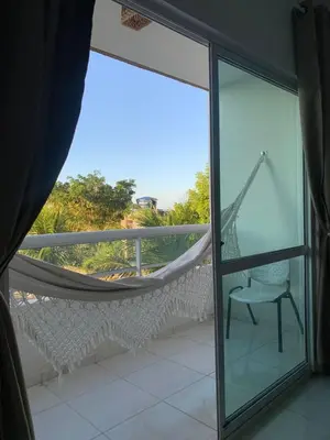 Uma varanda ou terraço em Apartamentos Cumbuco Condomínio Vila Real