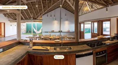 Uma área de estar em Casa Mutana Fortim Frente Mar Kiteplace