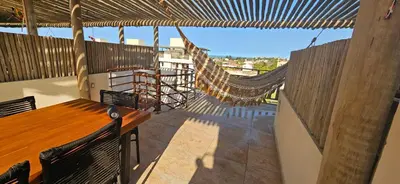 Uma varanda ou terraço em Condominio Boas Vistas