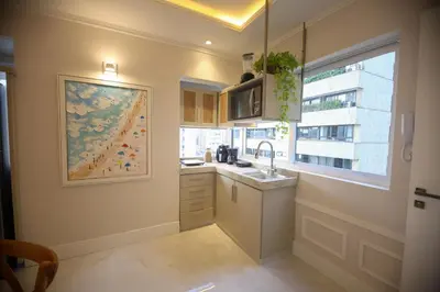 A cozinha ou kitchenette de Flat Beira Mar