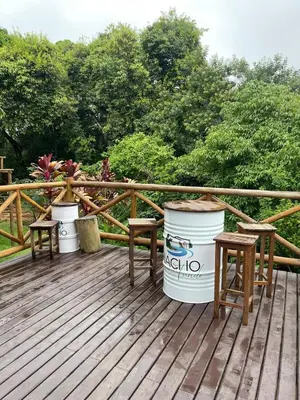Uma varanda ou terraço em Sítio riacho fundo