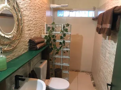 Uma casa de banho em Casita Cumbuco