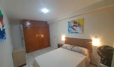 Uma cama ou camas num quarto em Apartamento Praia de Iracema