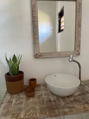 Uma casa de banho em Casas Oceanicas