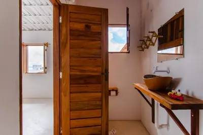 A cozinha ou kitchenette de Casa na Praia Preá - Casa Inteira