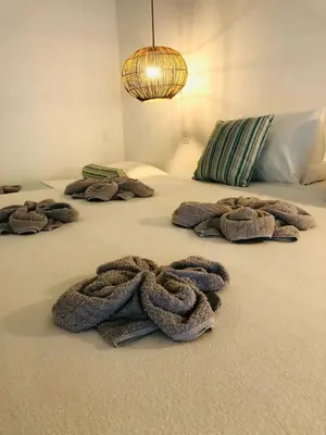 Uma cama ou camas num quarto em Villa Ava Kite - Guajiru