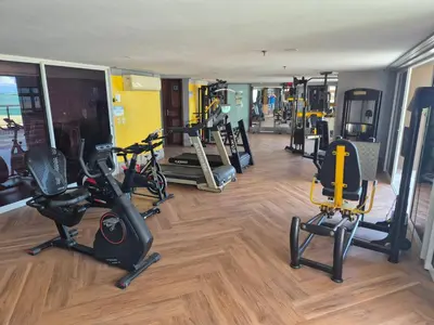 O centro de fitness e/ou as comodidades de fitness de Ed Terraço Atlantico 1011 lateral vista mar