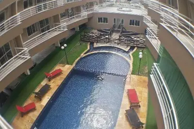 A piscina em ou perto de Apt Casal Cumbuco Chico do Caranguejo 200 mt.