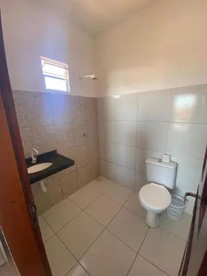 Uma casa de banho em Casa de Praia Em Aguas Belas 3 suites