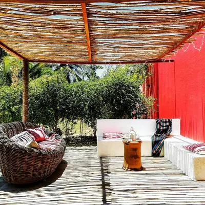 Uma área de estar em Bed & Breakfast Casa de Valeria