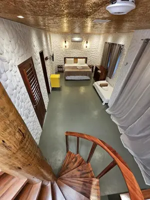 Uma cama ou camas num quarto em Kanto do Chico