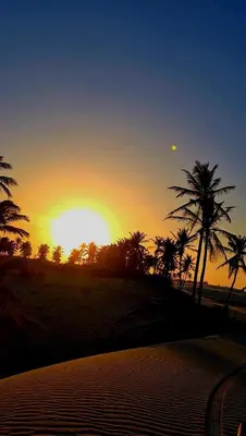 O nascer ou o pôr do sol visto a partir do apartamento