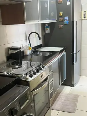 A cozinha ou kitchenette de Apto à Beira Mar - Terraços do Atlântico