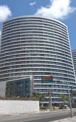 O edifício onde o apartamento está situado