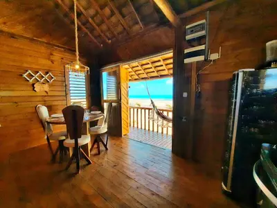 A planta de Chalet Paraiso Canoa na praia - Canoa Quebrada